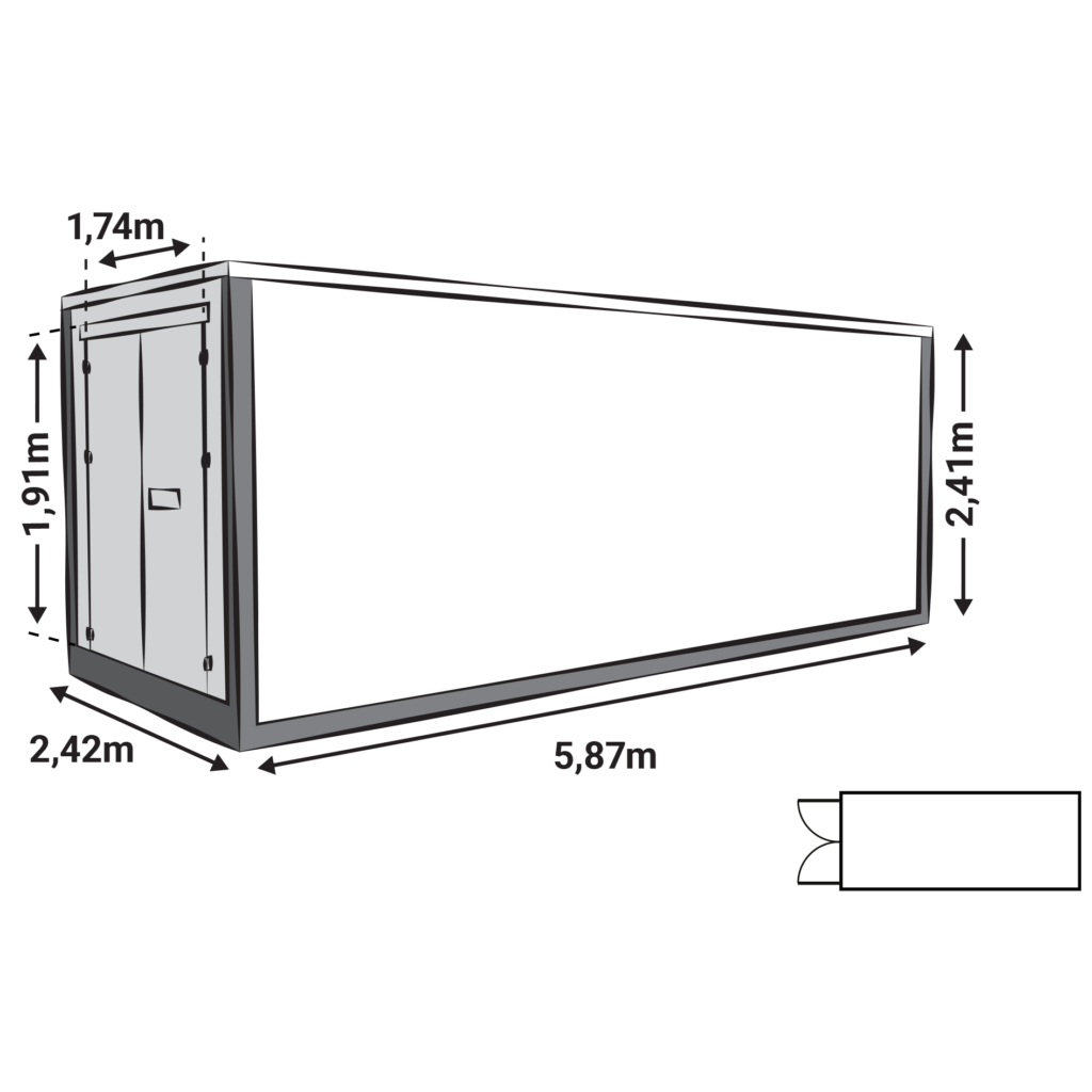 Z-Box opslagcontainer model 1; vierkant