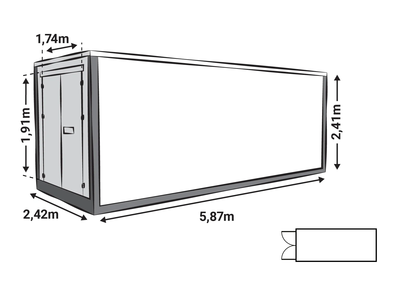 Z Box storage container model 1