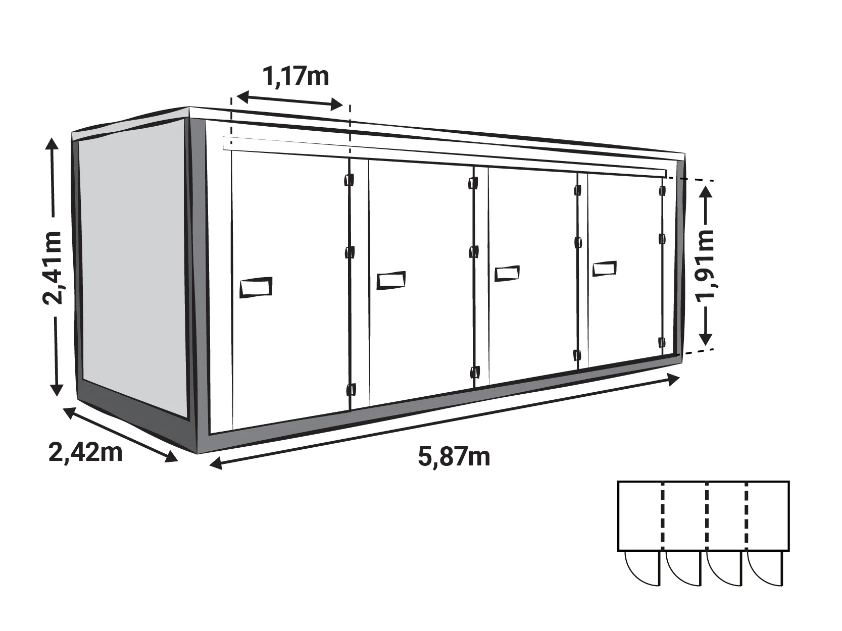 Z Box storage container model 5