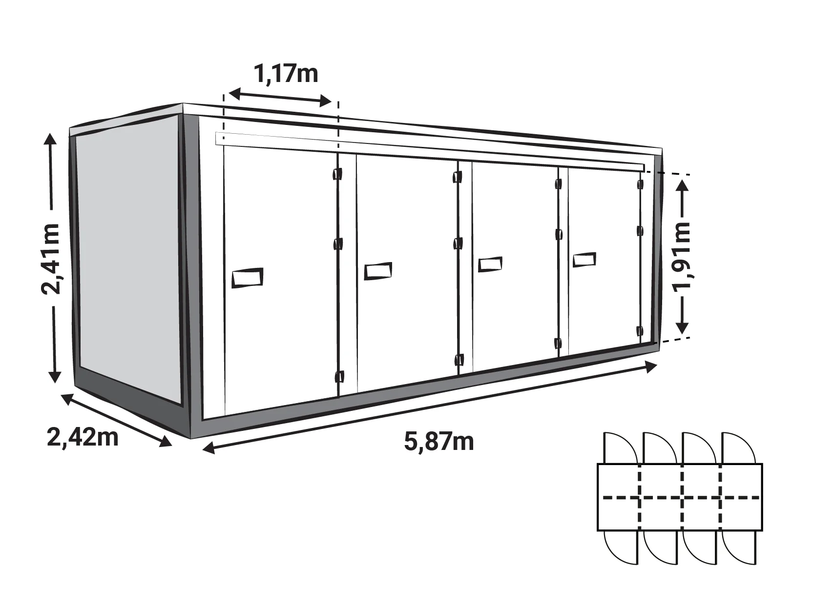 Z Box storage container model 6