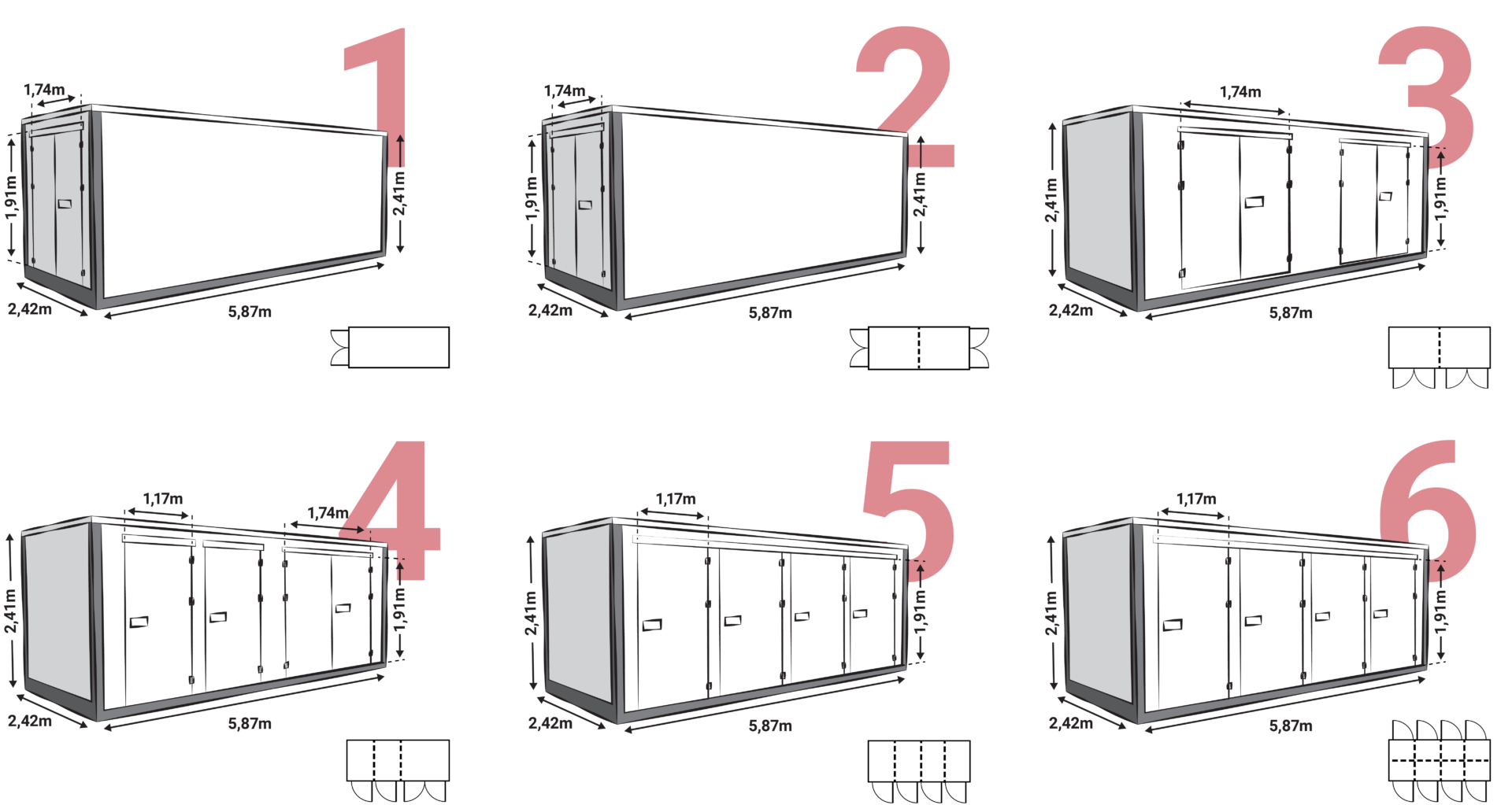Z Boxes numerato rosso